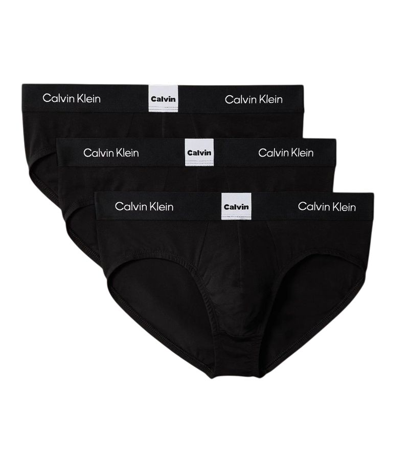 Calvin Klein Icon Logo Graphic Brief 3P - black
