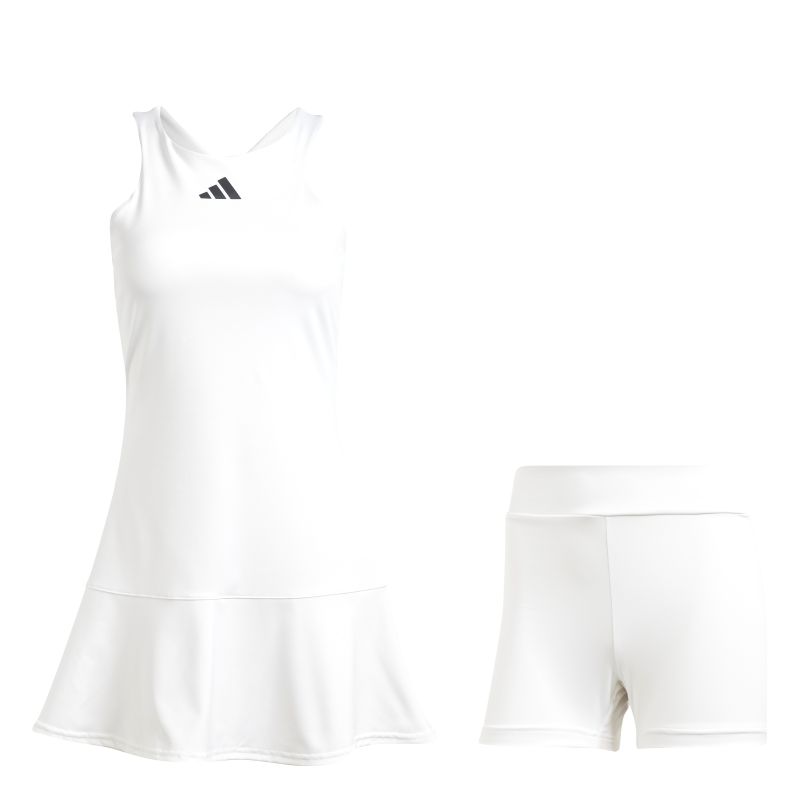 IL6991_1_APPAREL_Photography_Front-View_white Adidas Tennis Y-Dress - white