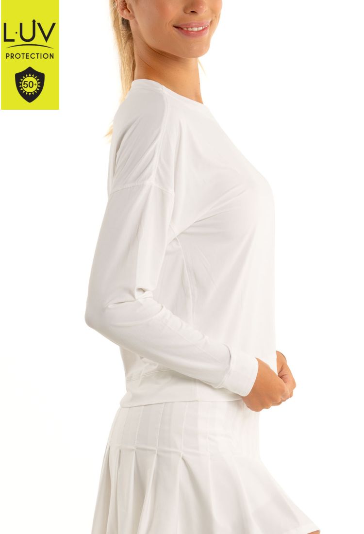 Lucky in Love Luv Hype L/S Women - white
