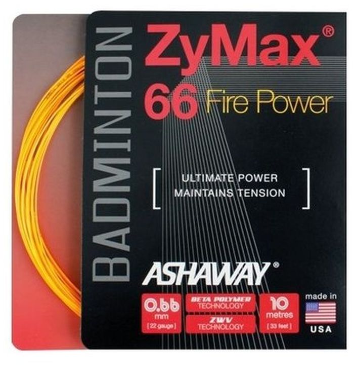 Ashaway ZyMax 66 Fire Power (10 m) - orange