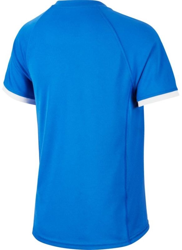 Nike Court Dry Top SS B - game royal/game royal/white/white