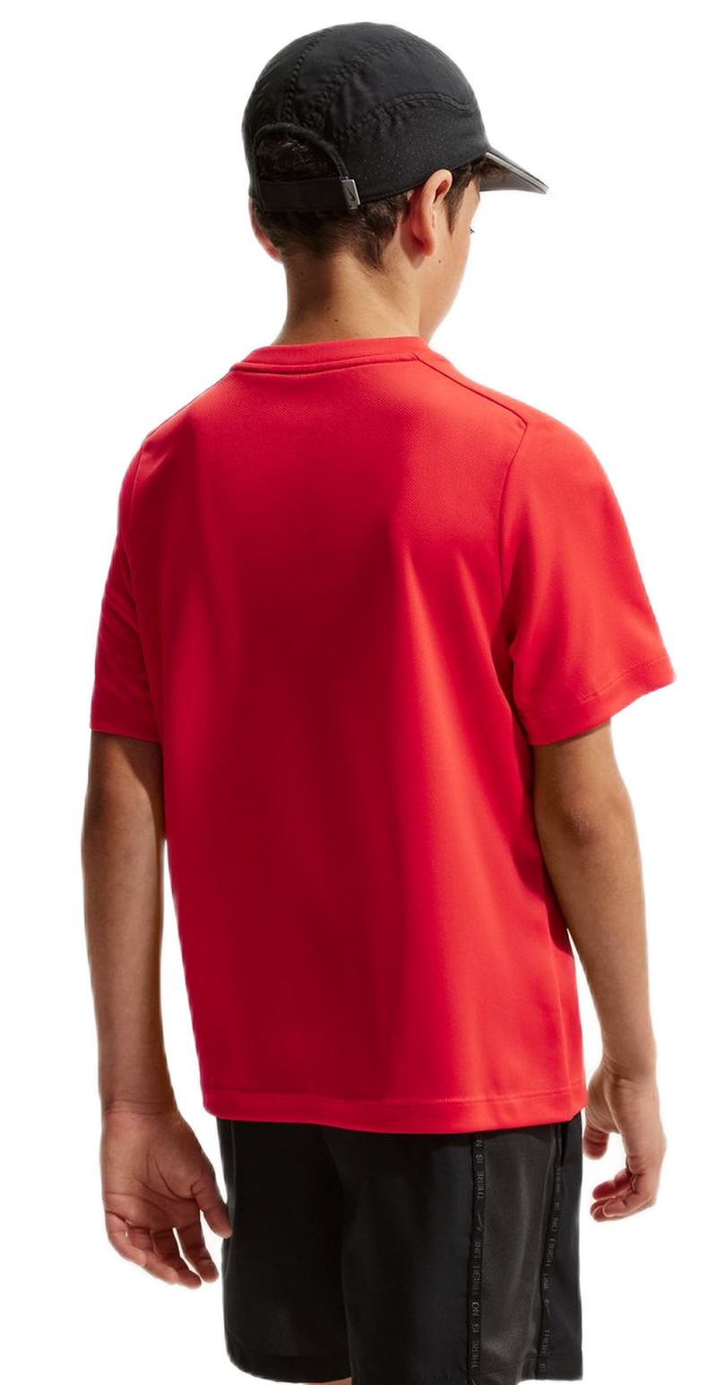 Nike Boys Dri-FIT Multi Short Sleeve - light crimson/white 