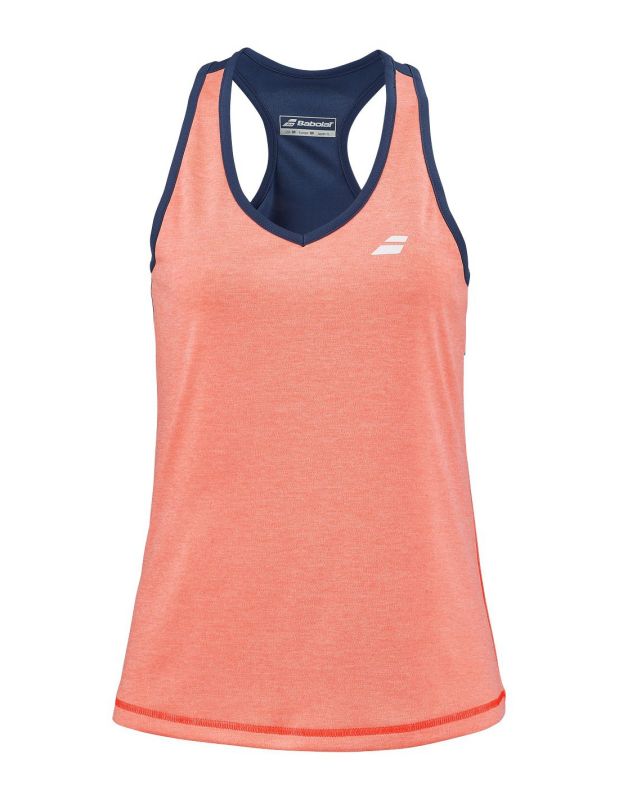 Babolat Play Tank Top Women - fluo strike/estate blue