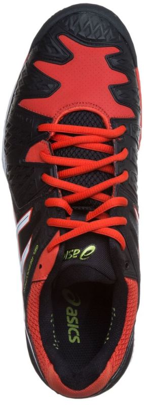 asics-gel-resolution-6-clay-black-white-orange-2 Asics Gel-Resolution 6 Clay - black/white/orange