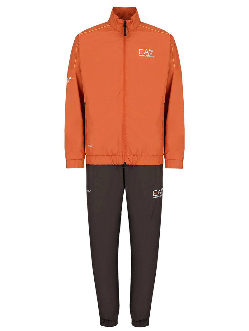 EA7 Man Woven Tracksuit - orange/grey
