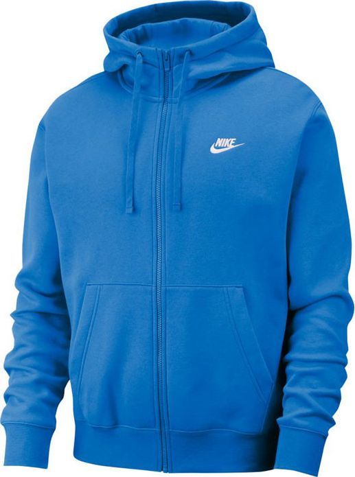 Nike Swoosh M Club Hoodie FZ BB - lt photo blue/lt photo blue/white