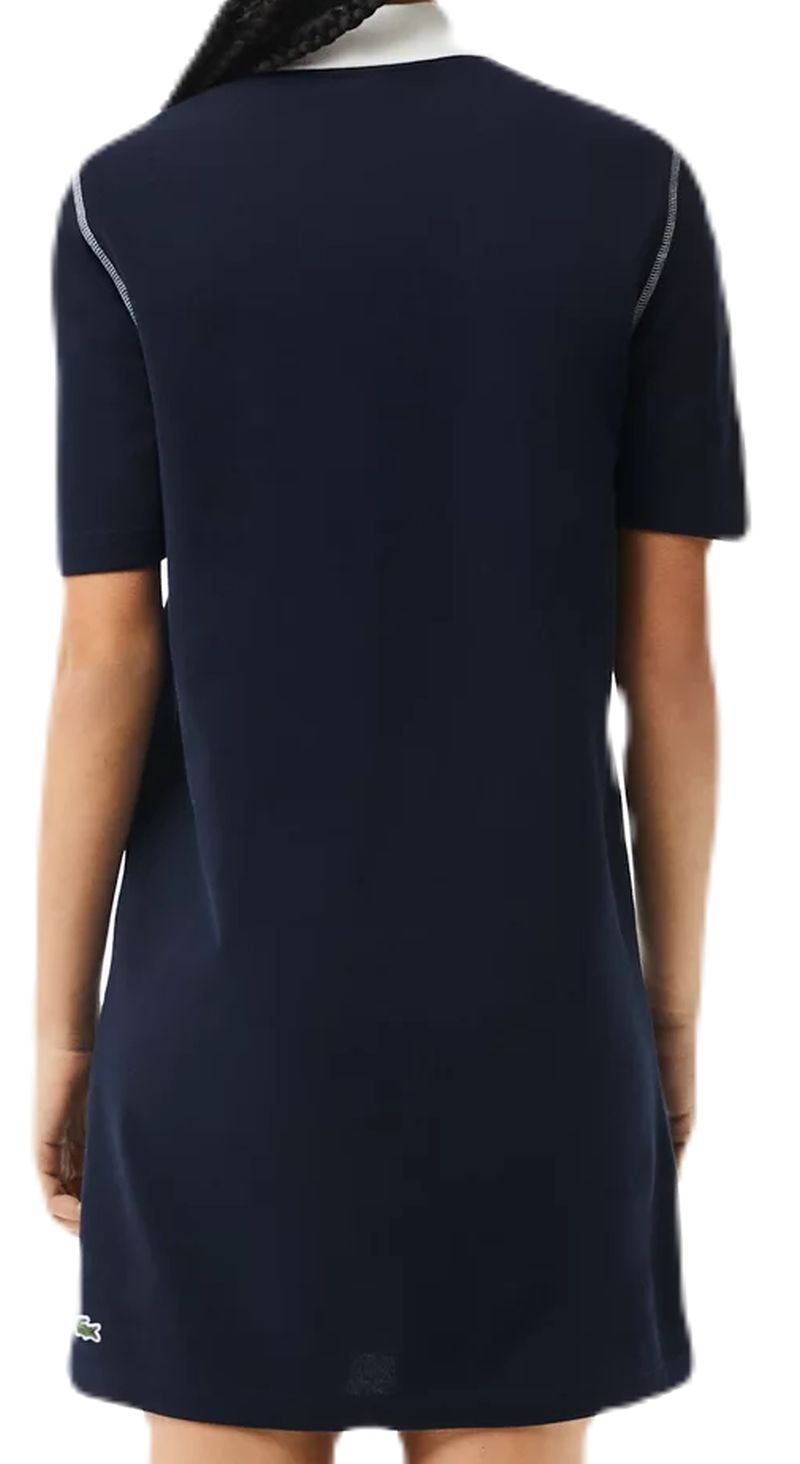 Lacoste Sport Roland Garros Edition Pique Dress - navy blue/white