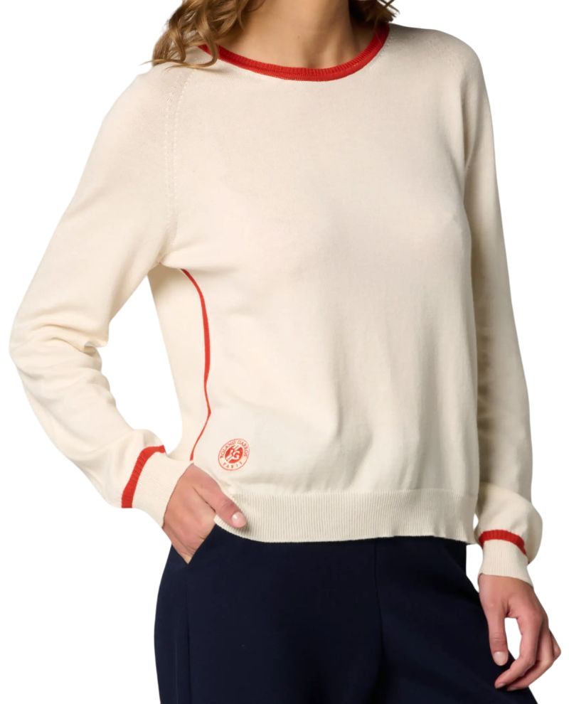 Roland Garros Heritage Tiffany Sweater - ecru 
