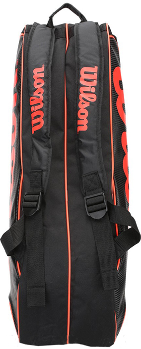 wilson-burn-team-6-pack-bag-black-orange-2 Wilson Burn Team 6 Pack Bag - black/orange