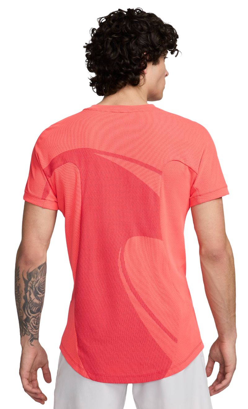 Nike Dri-Fit Rafa Tennis Top - fire red/white