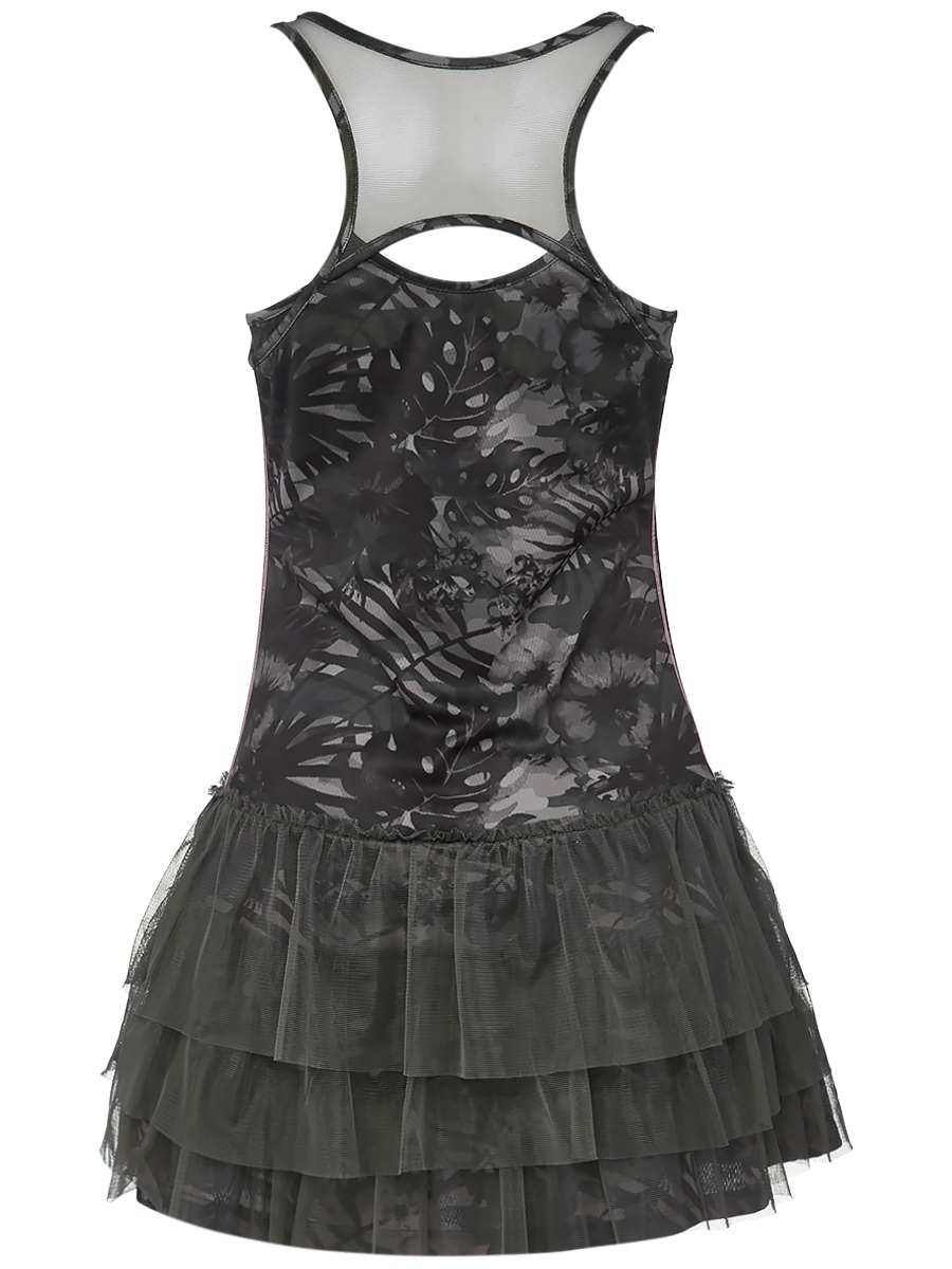  Lotto Camoflower Dress + Bra - leaf print