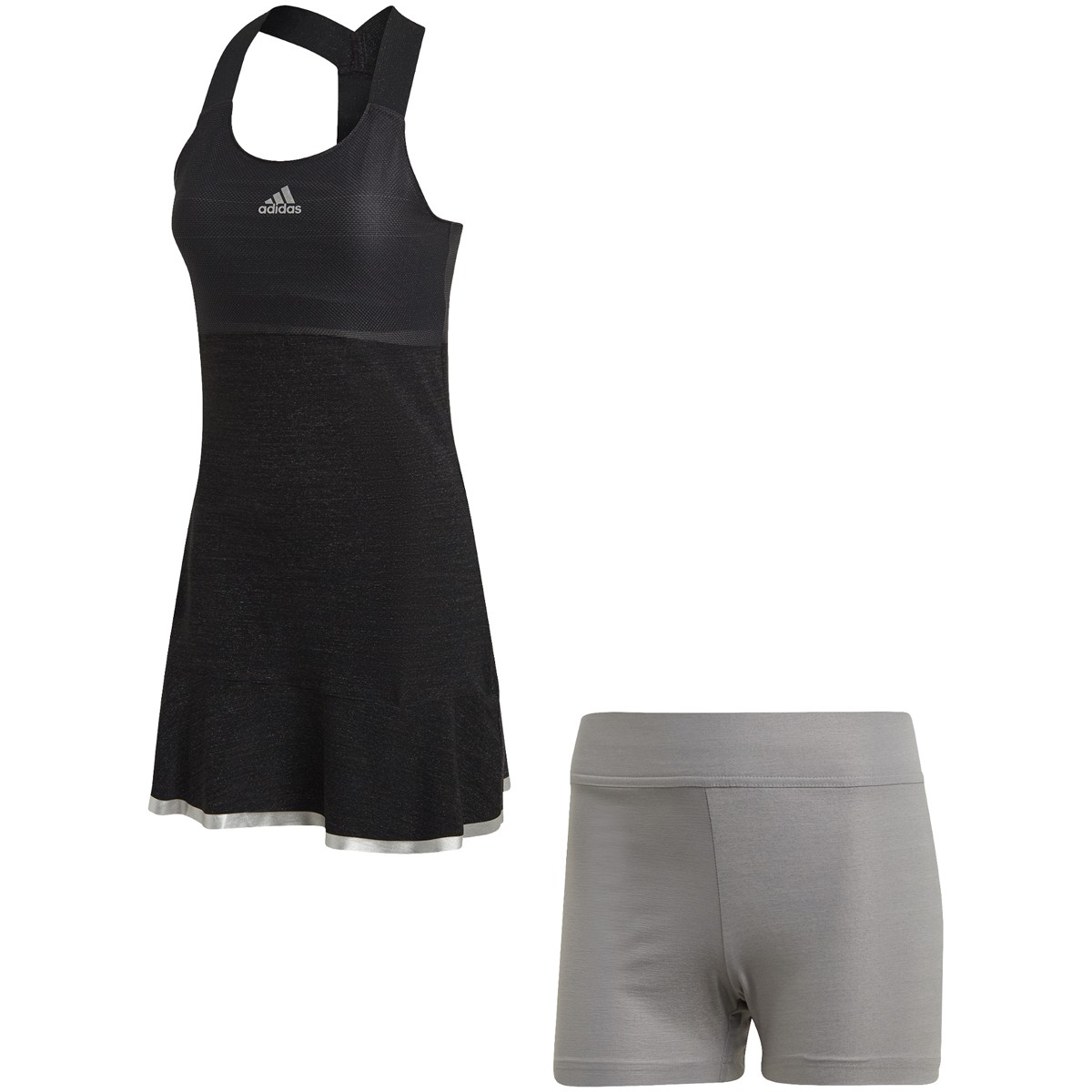 Adidas Glam On Tennis Dress - black/silver metallic