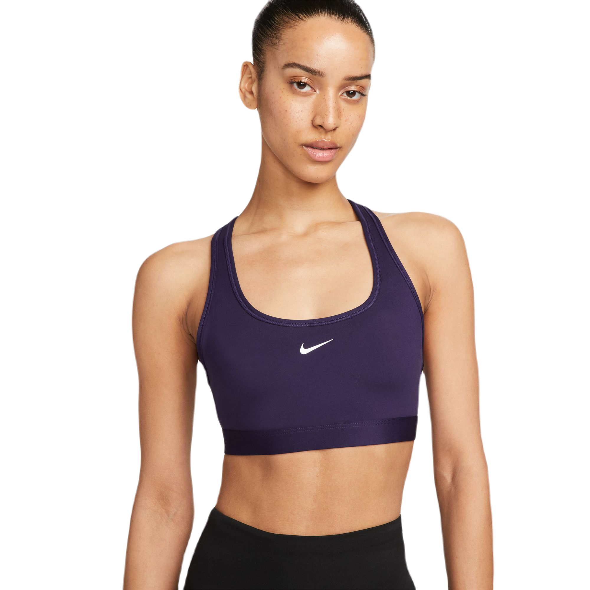 Nike Swoosh Light Support Non-Padded Sports Bra - purple ink/white Nike Swoosh Light Support Non-Padded Sports Bra - purple ink/white