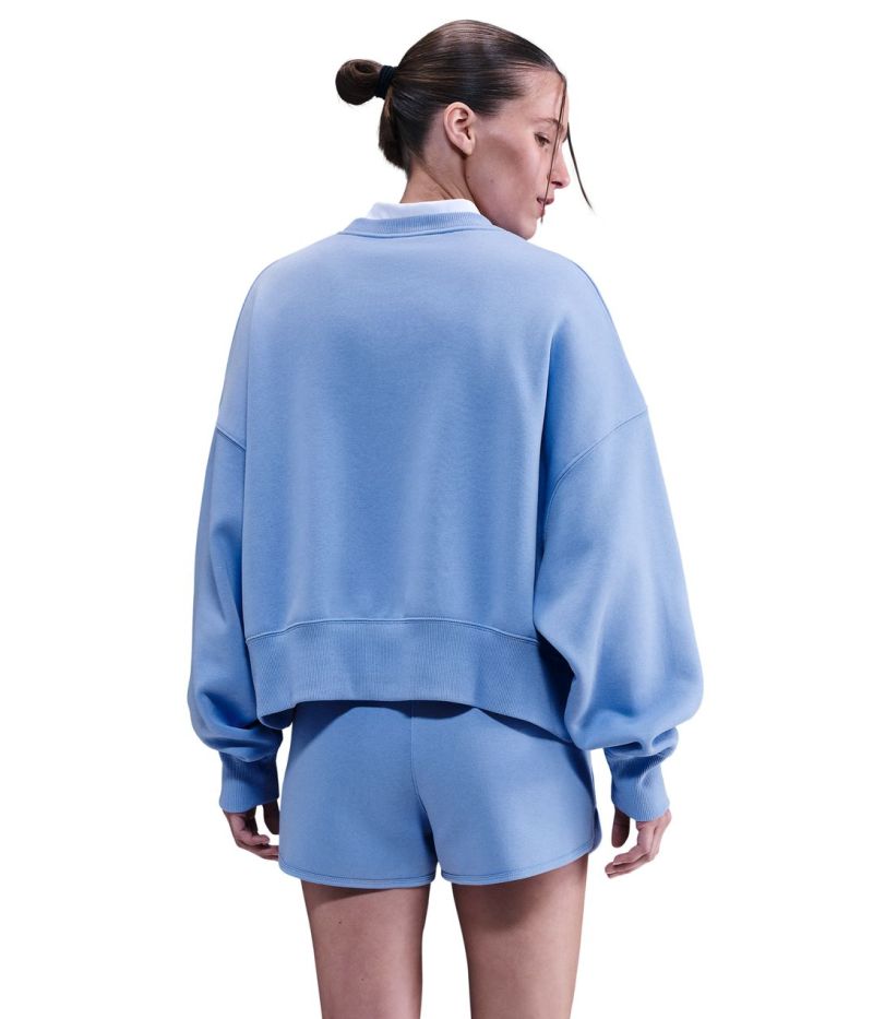 Nike Court Heritage Phoenix Fleece Over Oversized Crew Neck - royal pulse/comet blue