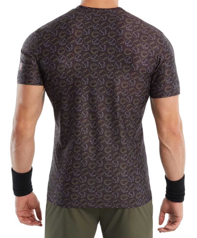 Hydrogen Tennis Balls Allover Tech T-Shirt - black