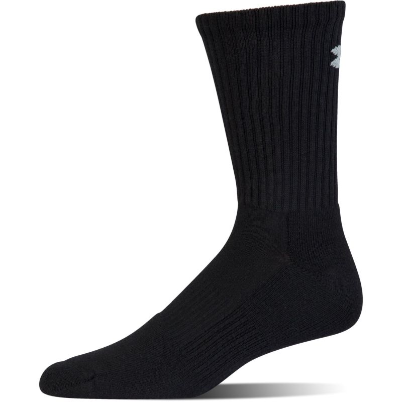 Under Armour Charged Cotton 2 Crew Jr - 6 par/black