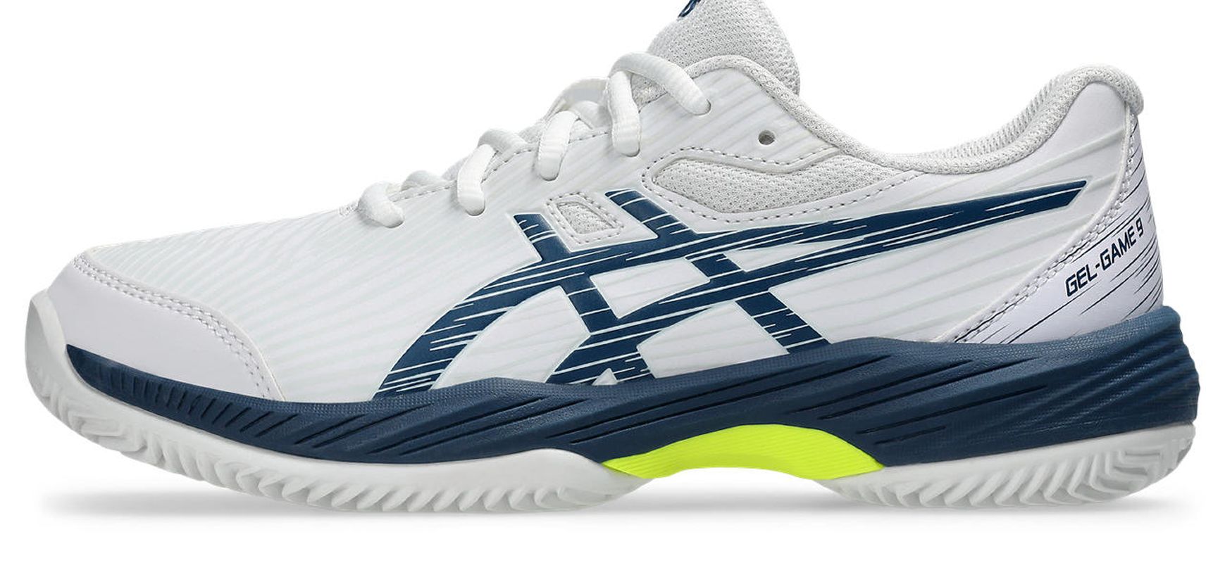 Asics Gel-Game 9 GS Clay/OC - white/mako blue