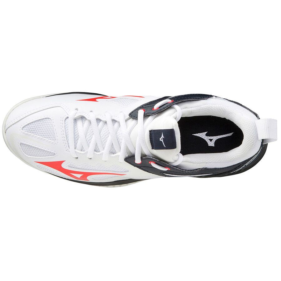 Mizuno Ghost Shadow - white/ignition red/salute black