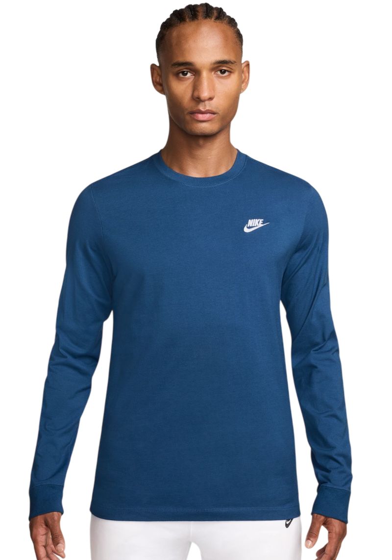 Nike Sportswear Club Long Sleeve - midnight navy/white