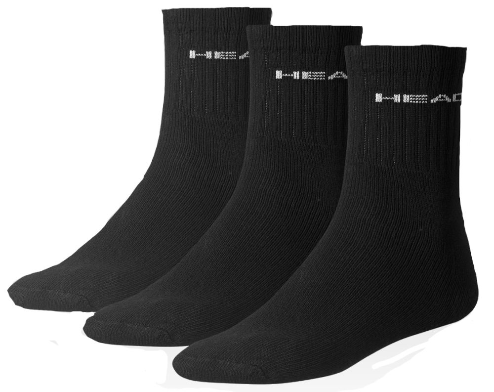 Head Short Crew 3P - black
