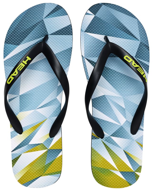 Head Flip Flops - sky blue/yellow