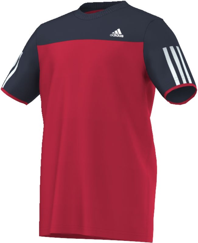 adidas-club-tee-ray-red-collegiate-navy Adidas Club Tee - ray red/collegiate navy