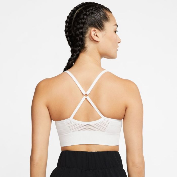 Nike Indy Seamless Bra - summit white/platinum tint