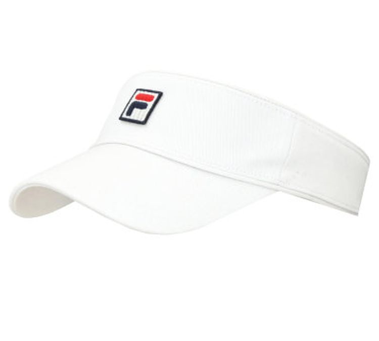 Fila Elastic Drawstring Visor - blanc de blanc
