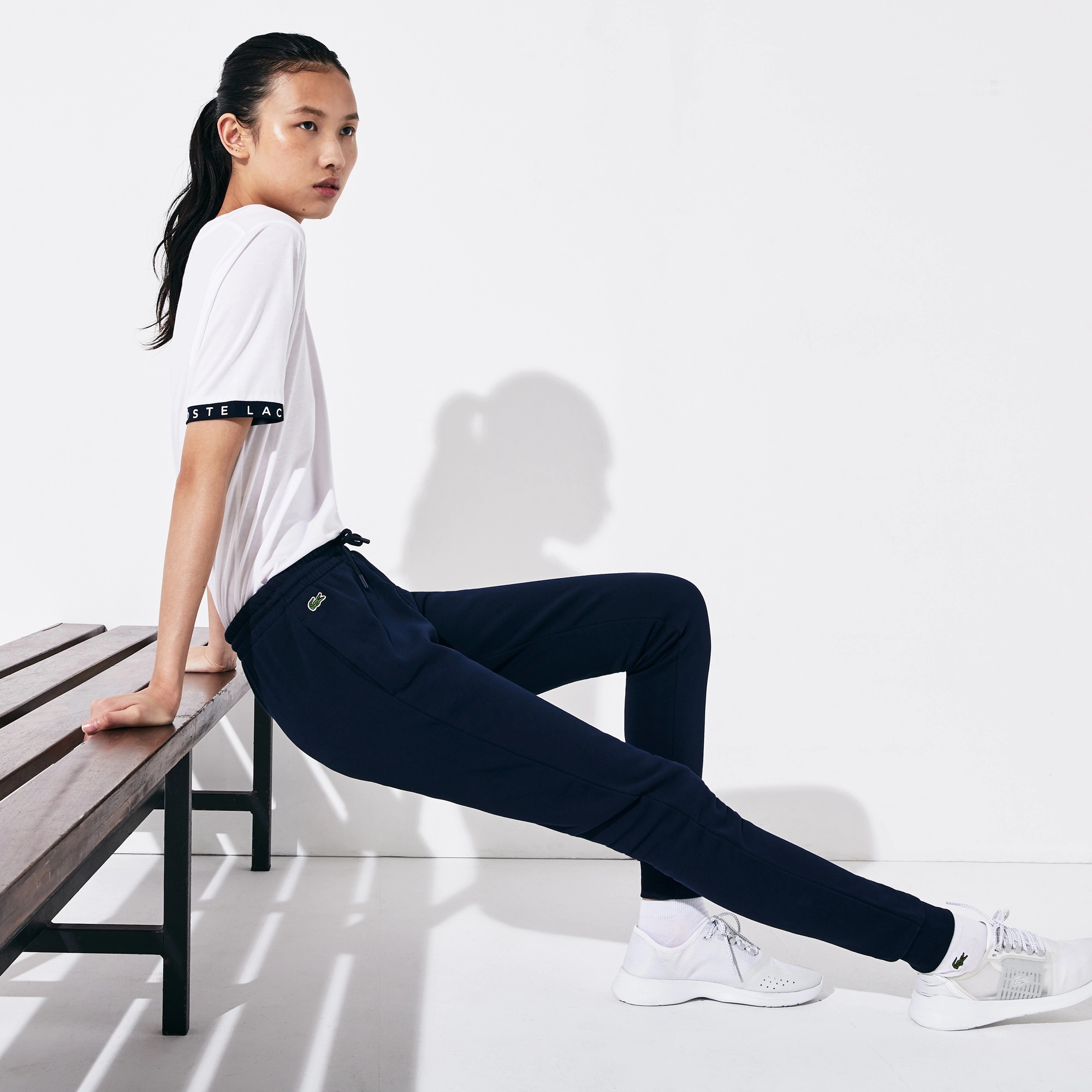 Lacoste Women's SPORT Tennis Fleece Trackpants navy blue