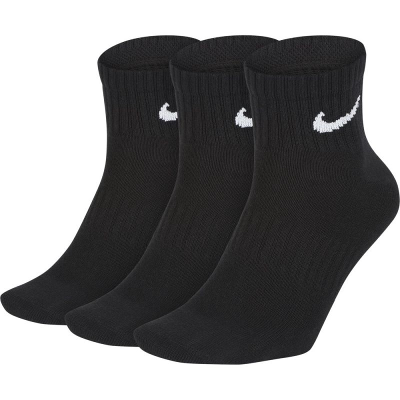 Nike Everyday Lightweight Ankle - 3 pary/black/white