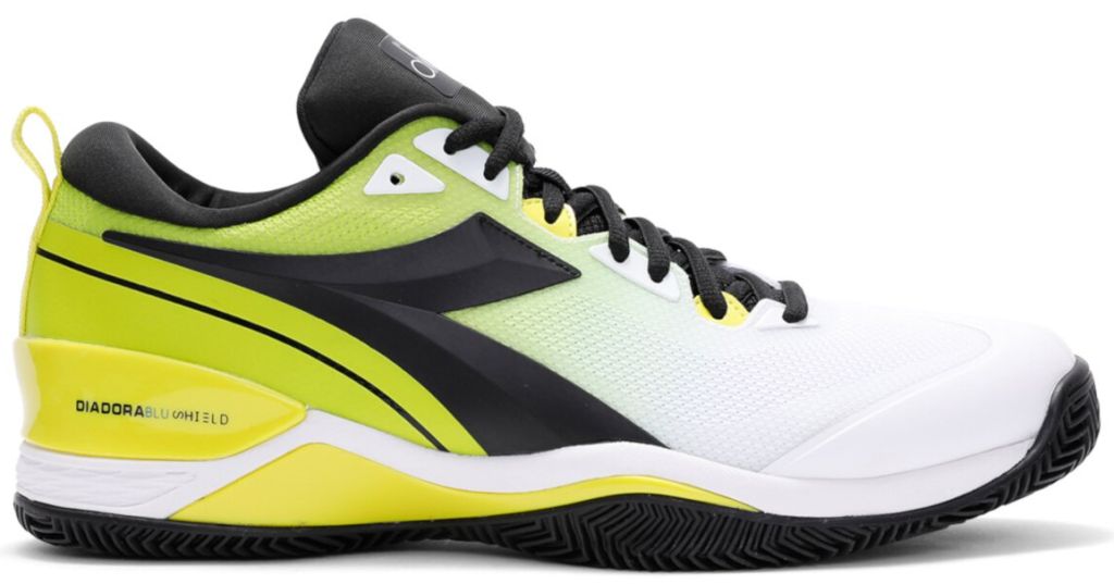 Diadora Speed Blushield 5 Clay - white/black/lime green