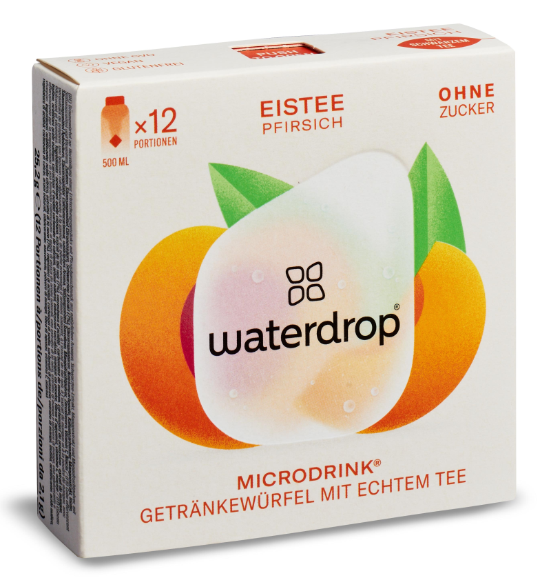 Waterdrop Microdrink Hydration Cubes 12P - ice tea peach