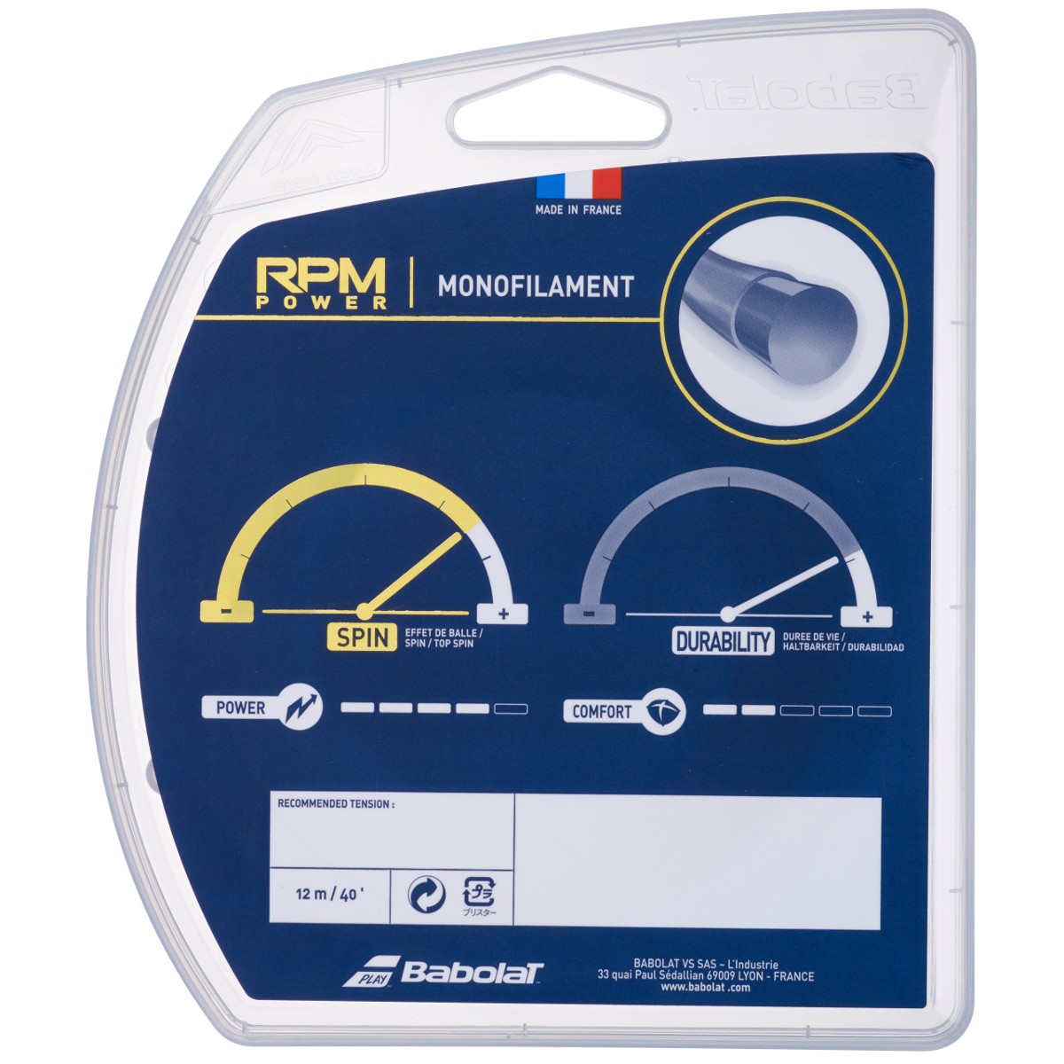Babolat RPM Power (12 m) - electric brown
