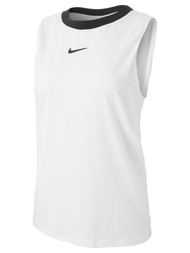 Nike Court Dri-Fit Advantage Tank W - white/white/black