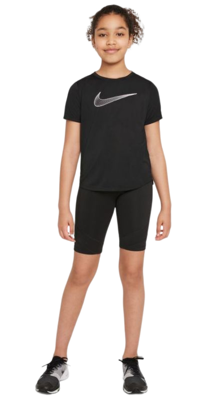 Nike Dri-Fit One SS Top GX G - black/white Nike Dri-Fit One SS Top GX G - black/white