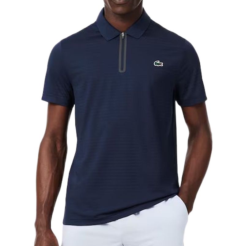 Lacoste Ultra Dry Stretch Jacquard Tennis - navy blue Lacoste Ultra Dry Stretch Jacquard Tennis - navy blue