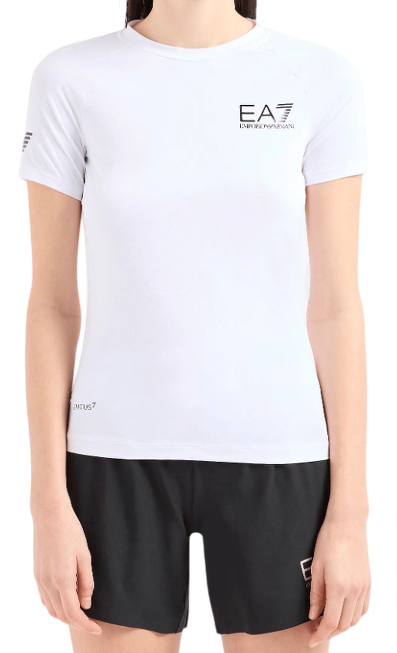 8ntt70 EA7 Woman Jersey T-Shirt - white