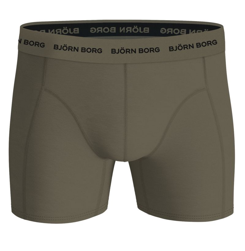 Björn Borg Cotton Stretch 3P - green/print/black 