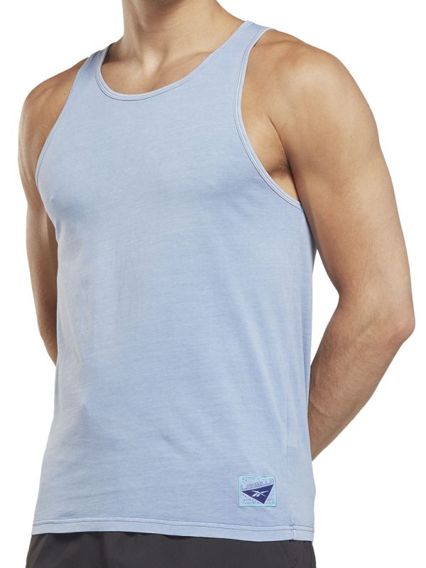 HN6053_1_APPAREL_Photography_Front-View_white Reebok Les Mills Natural Dye Tank Top - bold purple