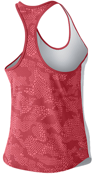 Nike Slam Printed Breathe Tank - white/ember glow