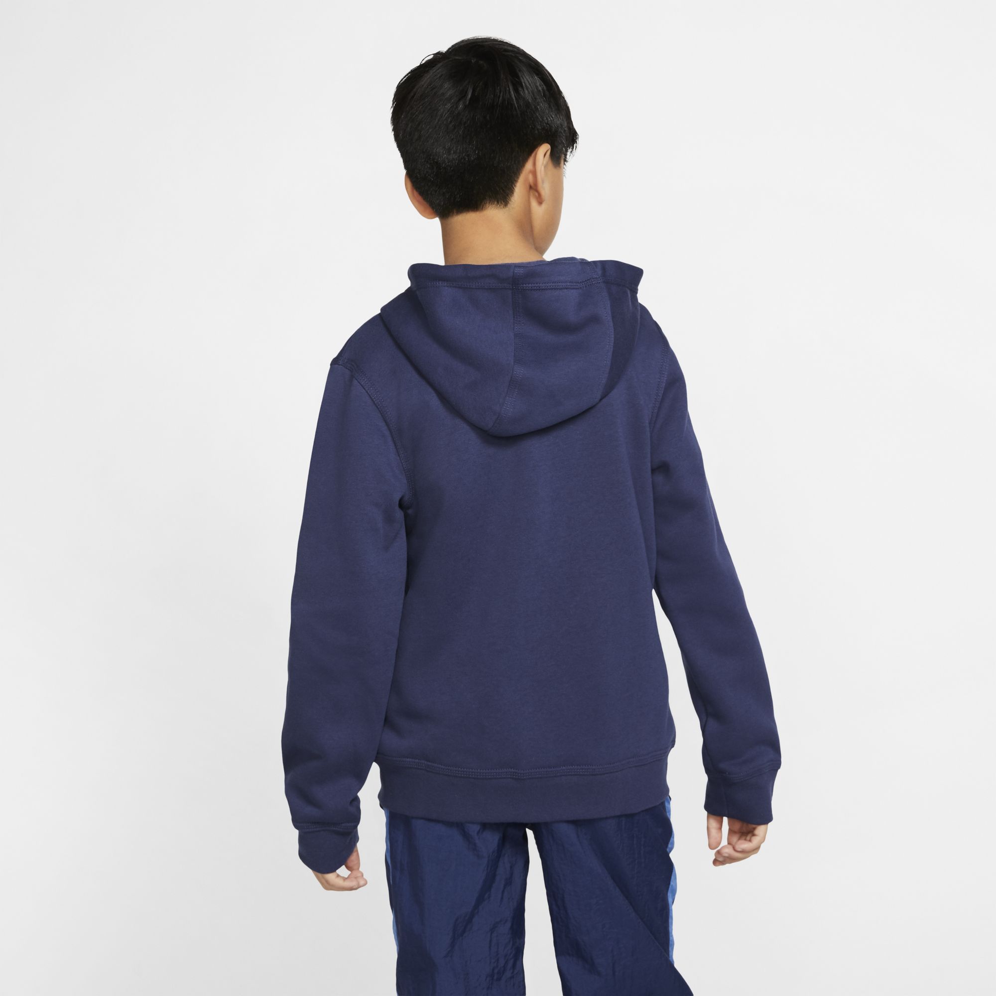 Nike NSW Hoodie FZ Club B - midnight navy/midnight navy/white