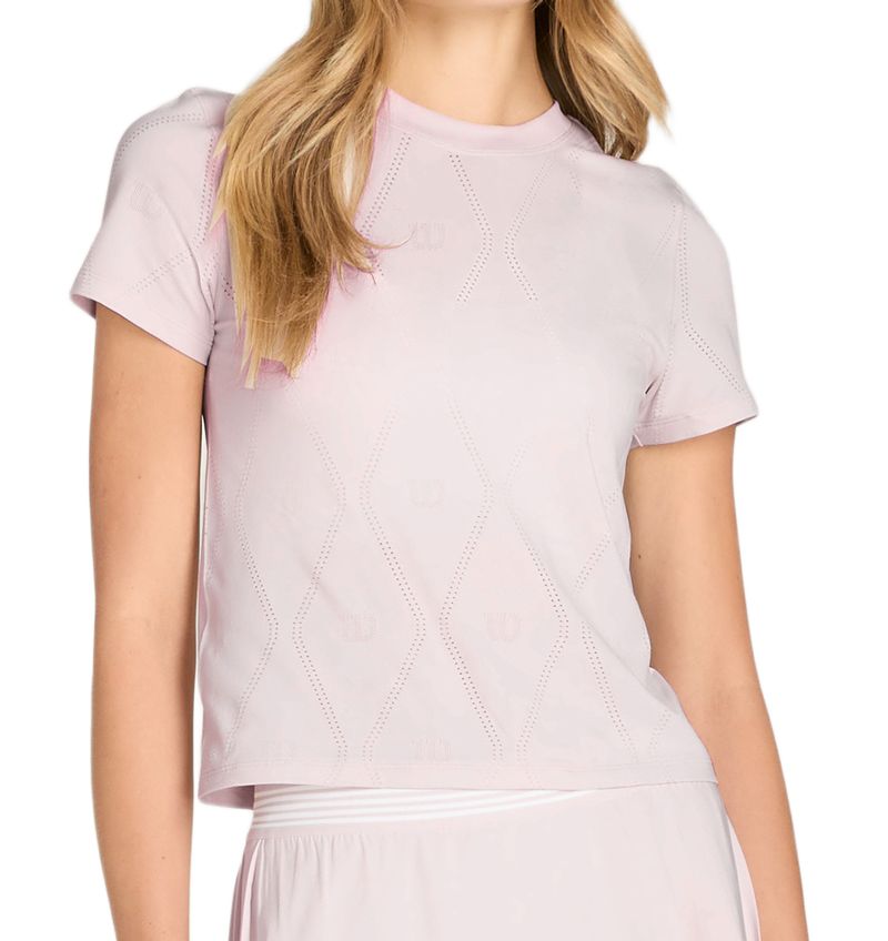 Damski t-shirt Wilson Seamless Short Sleeve - lilac ash