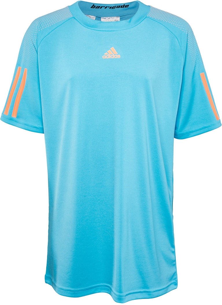 Adidas Barricade Tee - samba blue/glow orange