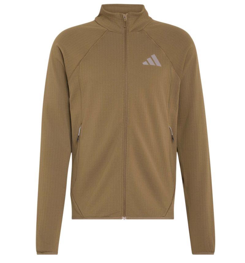 Męska bluza Adidas Terrex Xperior Climawarm+ Ventknit Fleece - brown oxide