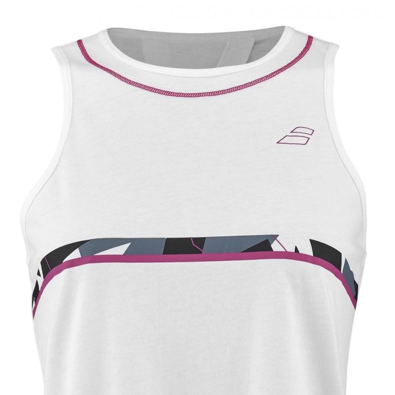 Babolat Aero Cotton Tank Woman - white