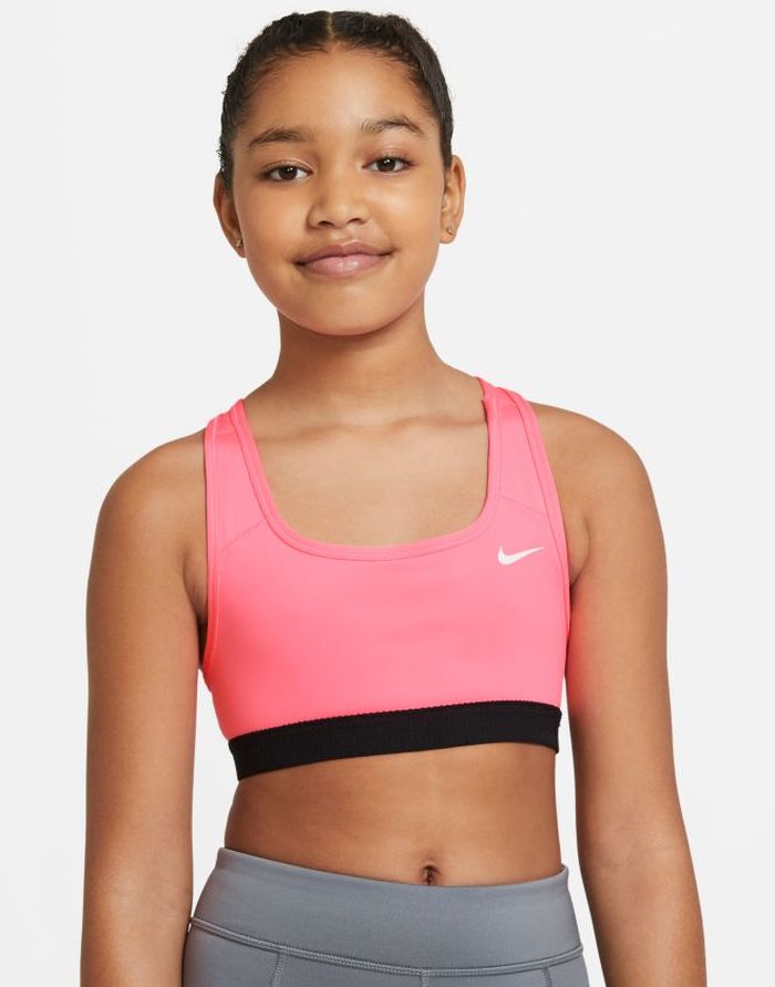 Nike Swoosh Bra G - sunset pulse/white