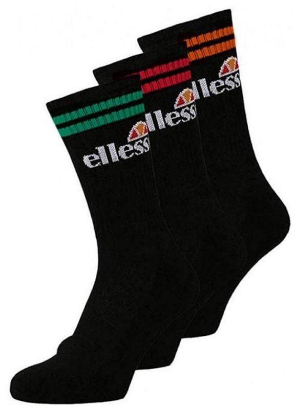 Ellesse Pullo 3P Socks - black
