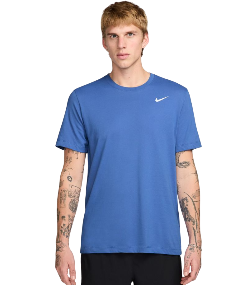 Nike Solid Dri-Fit Crew - comet blue/white
