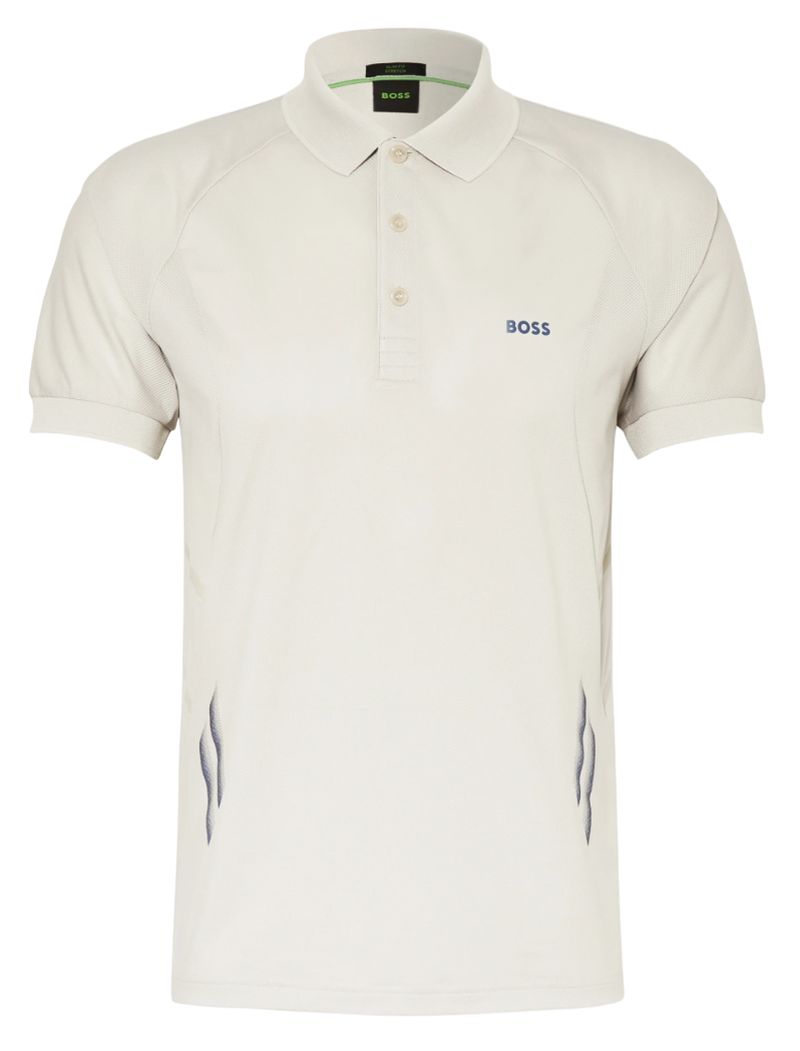 BOSS Piraq Active Slim Fit Polo Shirt - light beige