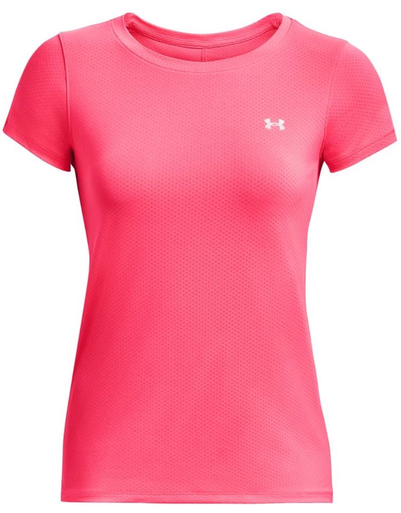 Under Armour Women's HeatGear Armour Short Sleeve - pink shock/metallic silver